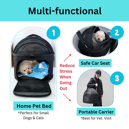 Pawsincar Crash-Tested Small Dog Car Seat
